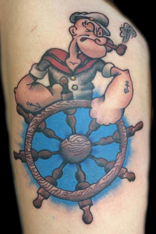 Ship Wheel Tattoo On Wrist - Tattoos Designs